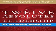 New Book The Twelve Absolutes of Leadership