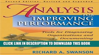 New Book Analysis for Improving Performance: Tools for Diagnosing Organizations and Documenting