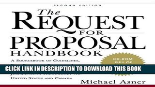 Collection Book The Request for Proposal Handbook: A Sourcebook of Guidelines, Best Practices,