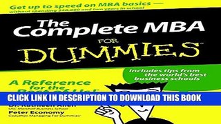 New Book The Complete MBA For Dummies
