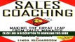 New Book Sales Coaching: Making the Great Leap from Sales Manager to Sales Coach