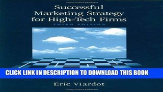New Book Successful Marketing Strategy for High-Tech Firms