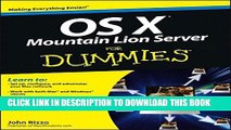 Collection Book OS X Mountain Lion Server For Dummies