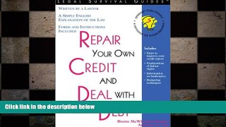 EBOOK ONLINE  Repair Your Own Credit and Deal With Debt  BOOK ONLINE
