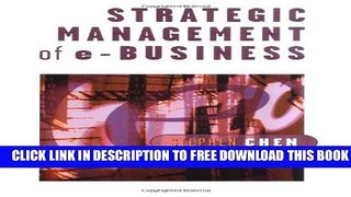 New Book Strategic Management of e-Business