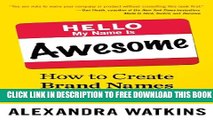 Collection Book Hello, My Name Is Awesome: How to Create Brand Names That Stick