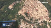Séisme en Italie : des images aériennes montrent l'ampleur des dégâts