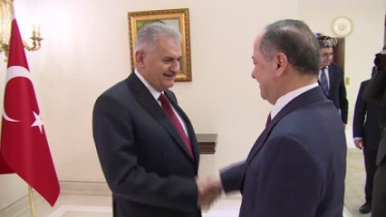 Başbakan Yıldırım, Ikby Başkanı Barzani'yi Kabul Etti