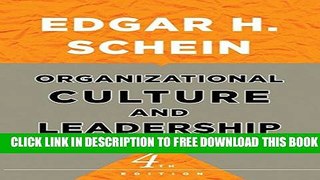 New Book Organizational Culture and Leadership
