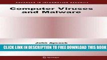 New Book Computer Viruses and Malware (Advances in Information Security)