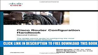 New Book Cisco Router Configuration Handbook (2nd Edition) (Networking Technology)