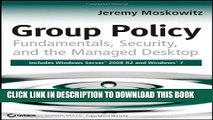 New Book Group Policy: Fundamentals, Security, and the Managed Desktop