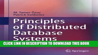 New Book Principles of Distributed Database Systems