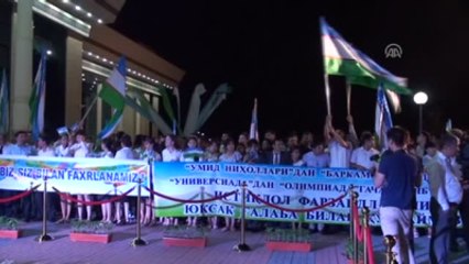 Özbekistan'da Olimpiyattan Dönen Sporculara Coşkulu Karşılama - Taşkent