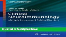 [Best Seller] Clinical Neuroimmunology: Multiple Sclerosis and Related Disorders (Current Clinical
