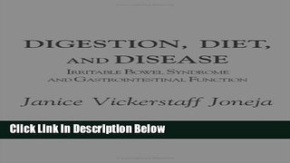[Best Seller] Digestion, Diet, and Disease: Irritable Bowel Syndrome and Gastrointestinal Function