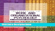 [Get] Introduction to Work and Organizational Psychology: A European Perspective Online New