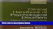 [Get] Clinical Handbook of Psychological Disorders, Fifth Edition: A Step-by-Step Treatment Manual