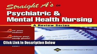 [Get] Straight A s in Psychiatric and Mental Health Nursing Online New