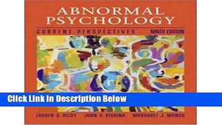 [Get] Abnormal Psychology 9th edition Free New