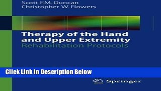 [Best Seller] Therapy of the Hand and Upper Extremity: Rehabilitation Protocols Ebooks Reads