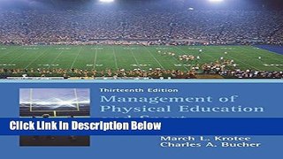[Best Seller] Management of Physical Education and Sport New Reads