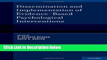 [Get] Dissemination and Implementation of Evidence-Based Psychological Interventions Free New