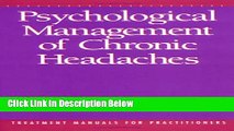 [Best] Psychological Management of Chronic Headaches Online Books