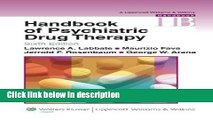 [Get] Handbook of Psychiatric Drug Therapy (Lippincott Williams   Wilkins Handbook Series) Online