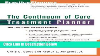 [Best] The Continuum of Care Treatment Planner Free Books