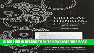 [PDF] Critical Thinking: An Introduction to the Basic Skills - American Seventh Edition Full Online