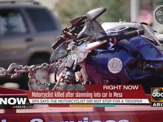Motorcyclist killed in Mesa car crash