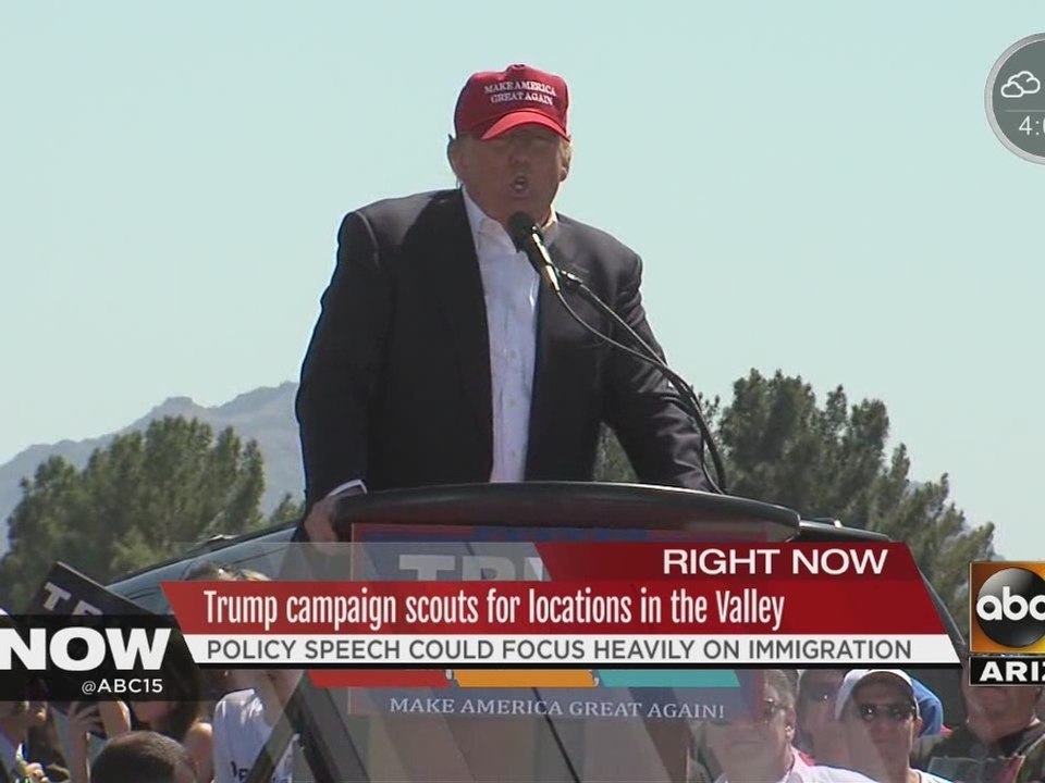 Donald Trump in Phoenix scouting for location to deliver ‘policy speech’
