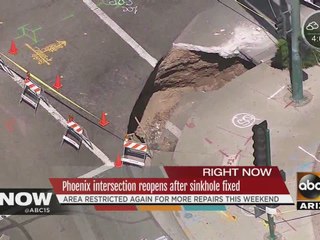 Phoenix intersection reopened after sinkhole fixed