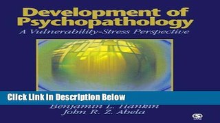 [Reads] Development of Psychopathology: A Vulnerability-Stress Perspective Free Books