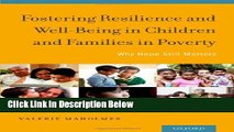 [Reads] Fostering Resilience and Well-Being in Children and Families in Poverty: Why Hope Still