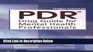 [Fresh] PDR Drug Guide for Mental Health Professionals, 3rd Edition New Ebook