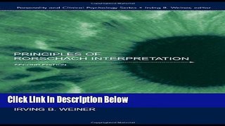 [Fresh] Principles of Rorschach Interpretation (Lea Series in Personality and Clinical Psychology)