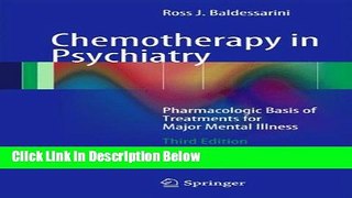 [Get] Chemotherapy in Psychiatry: Pharmacologic Basis of Treatments for Major Mental Illness Free