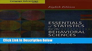 [Get] Bundle: Cengage Advantage Books: Essentials of Statistics for the Behavioral Sciences, 8th +