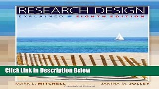 [Get] Research Design Explained Free New