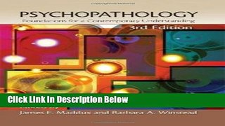 [Get] Psychopathology: Foundations for a Contemporary Understanding Free New