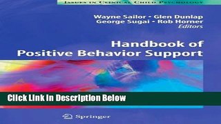 [Get] Handbook of Positive Behavior Support (Issues in Clinical Child Psychology) Online New