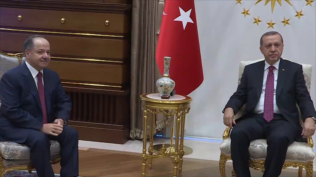 أردوغان يستقبل البارزاني في أنقرة
