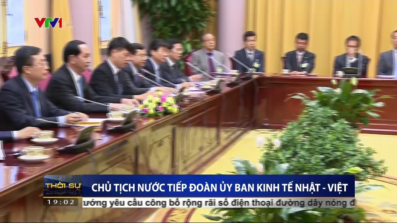 Chủ tịch nước Trần Đại Quang tiếp đoàn ủy ban kinh tế Nhật - Việt