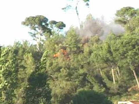 Incendie sur Marseille à la Pomme (13011) 30.07.2007