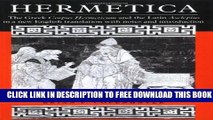 Collection Book Hermetica: The Greek Corpus Hermeticum and the Latin Asclepius in a New English