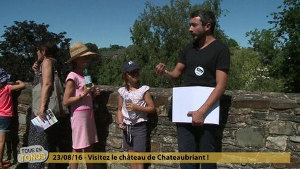 Tous en tongs au chateau de Chateaubriant