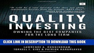[PDF] Quality Investing: Owning the best companies for the long term Full Online