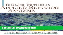 [Get] Research Methods in Applied Behavior Analysis Online New